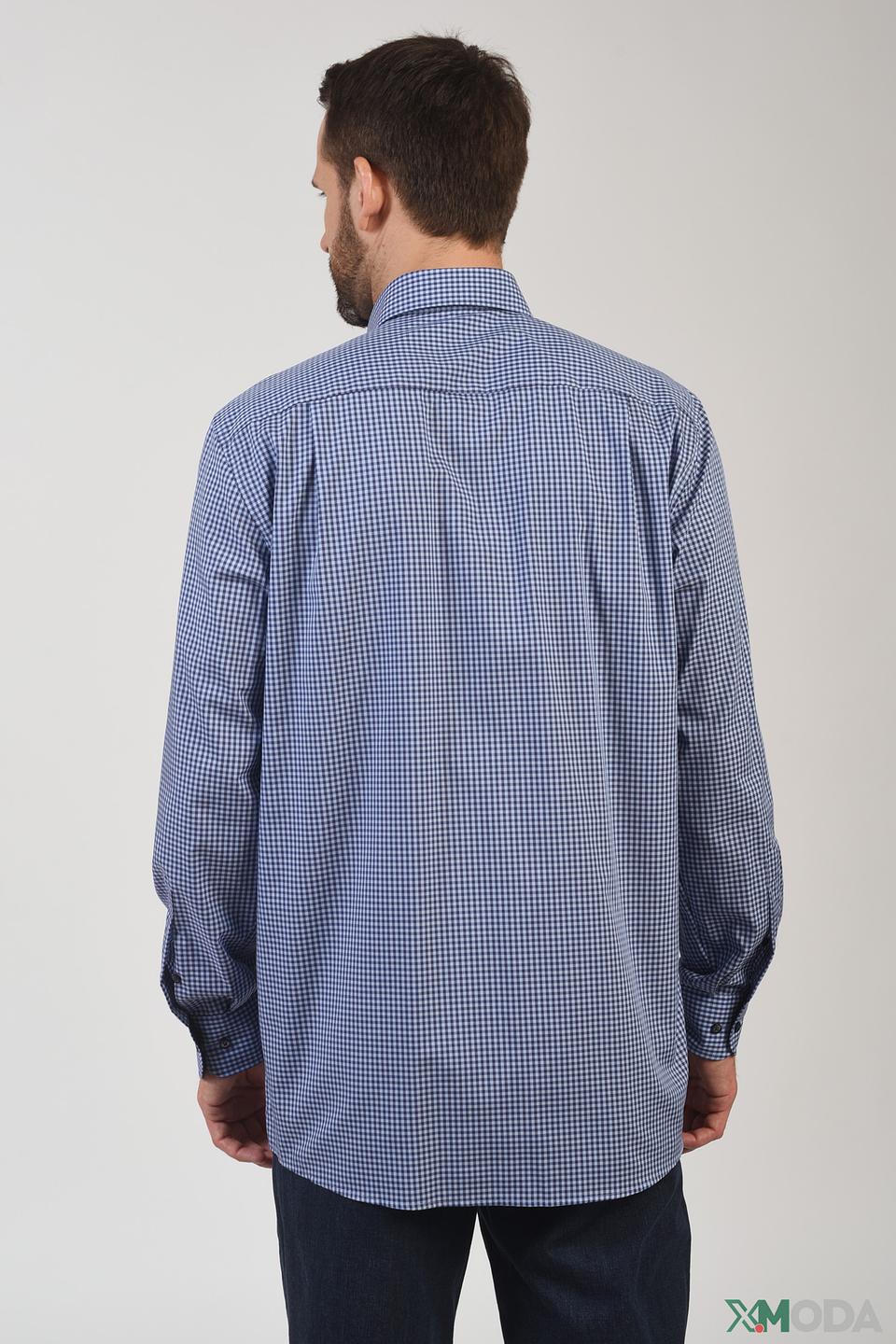 Рубашка Casa Moda в клетку синяя