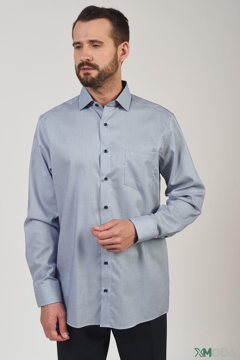 Рубашка Casa Moda голубая приталенная