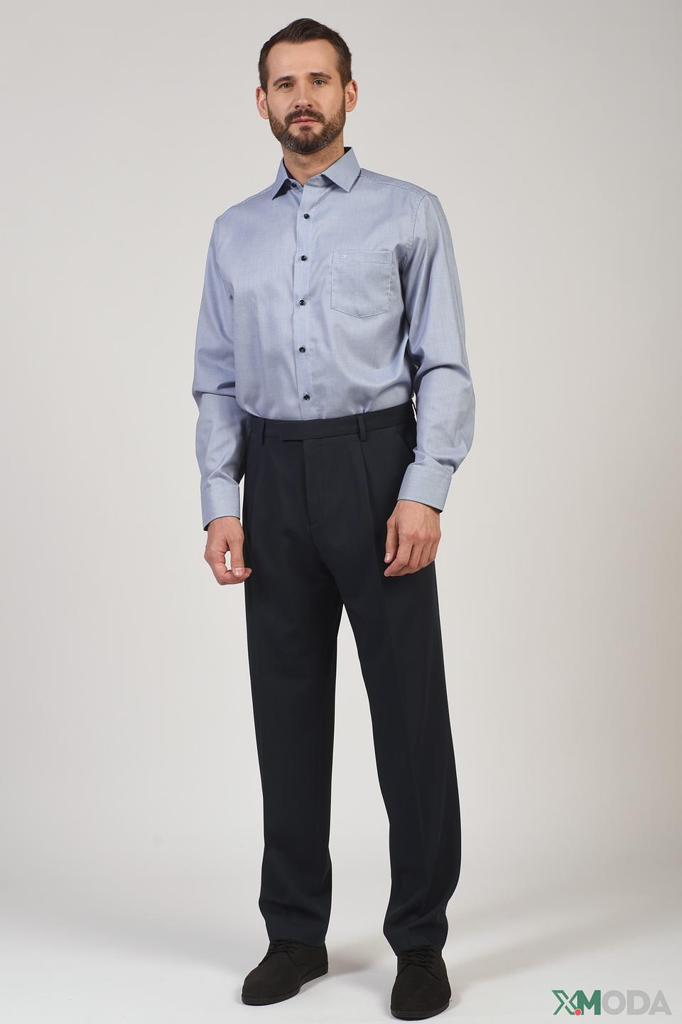 Рубашка Casa Moda голубая приталенная