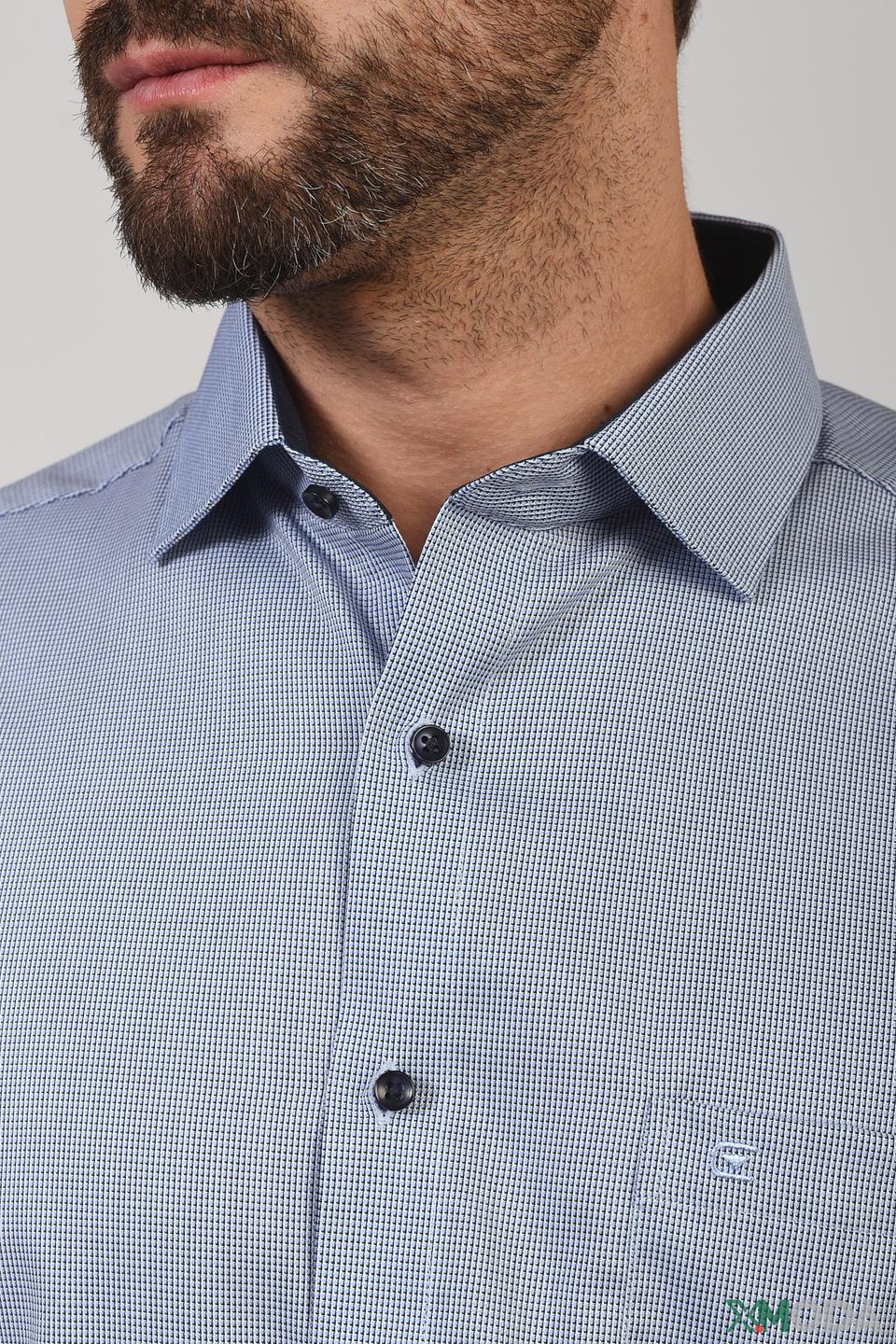 Рубашка Casa Moda голубая приталенная