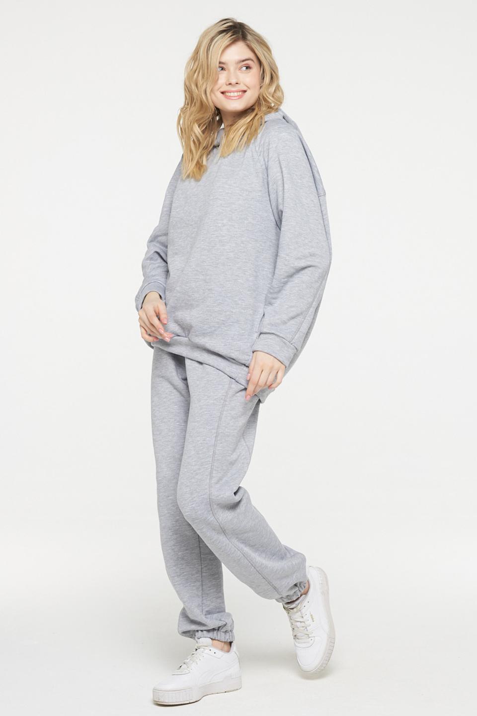 Толстовка VAY меланж серая