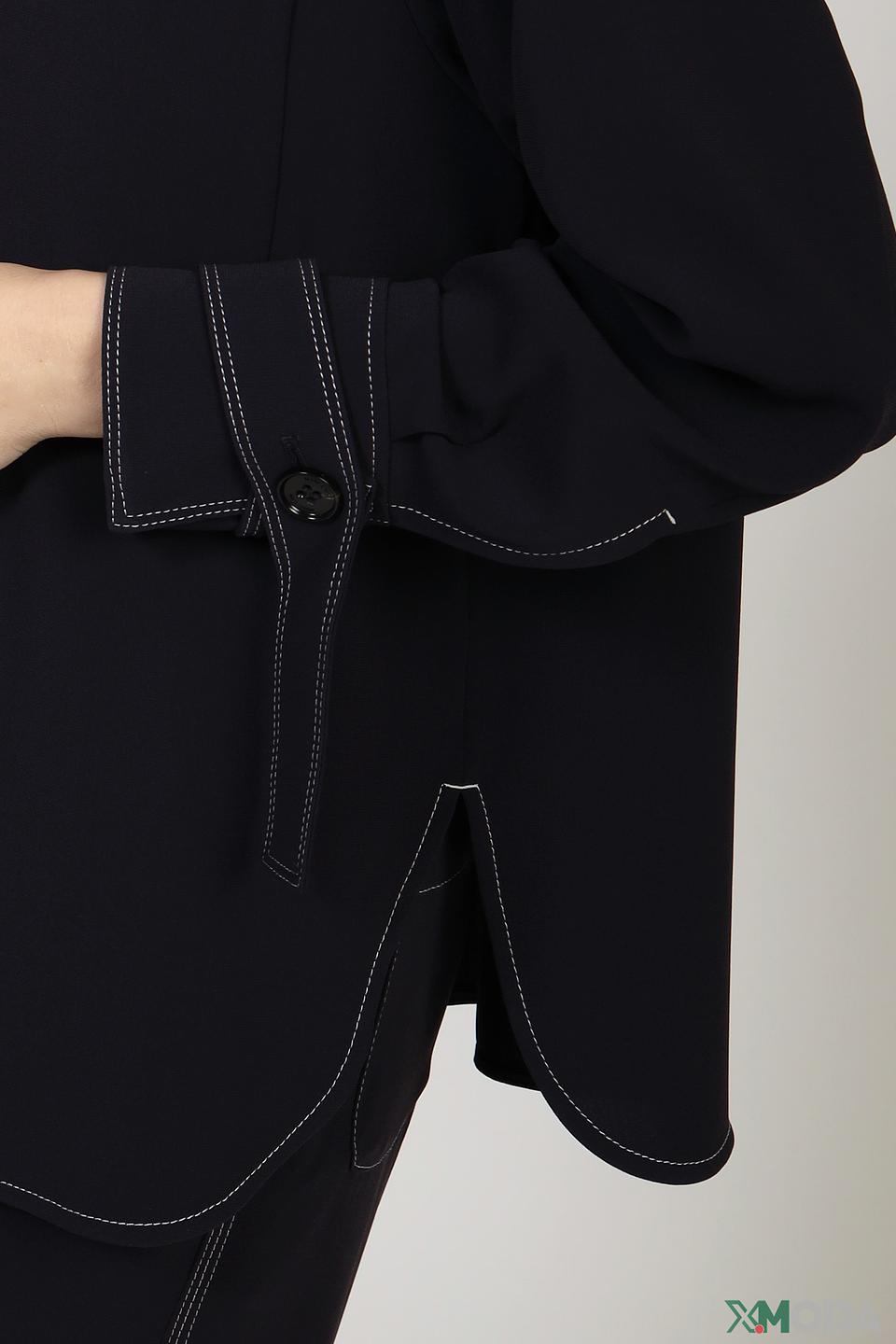 Жакет Marc Cain с контрастной отделкой чёрный