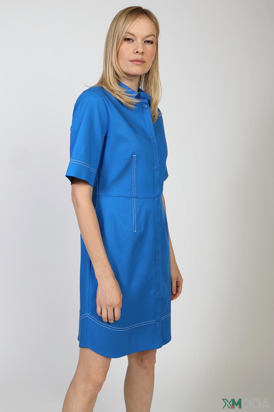 Платье рубашка Ice Play голубое