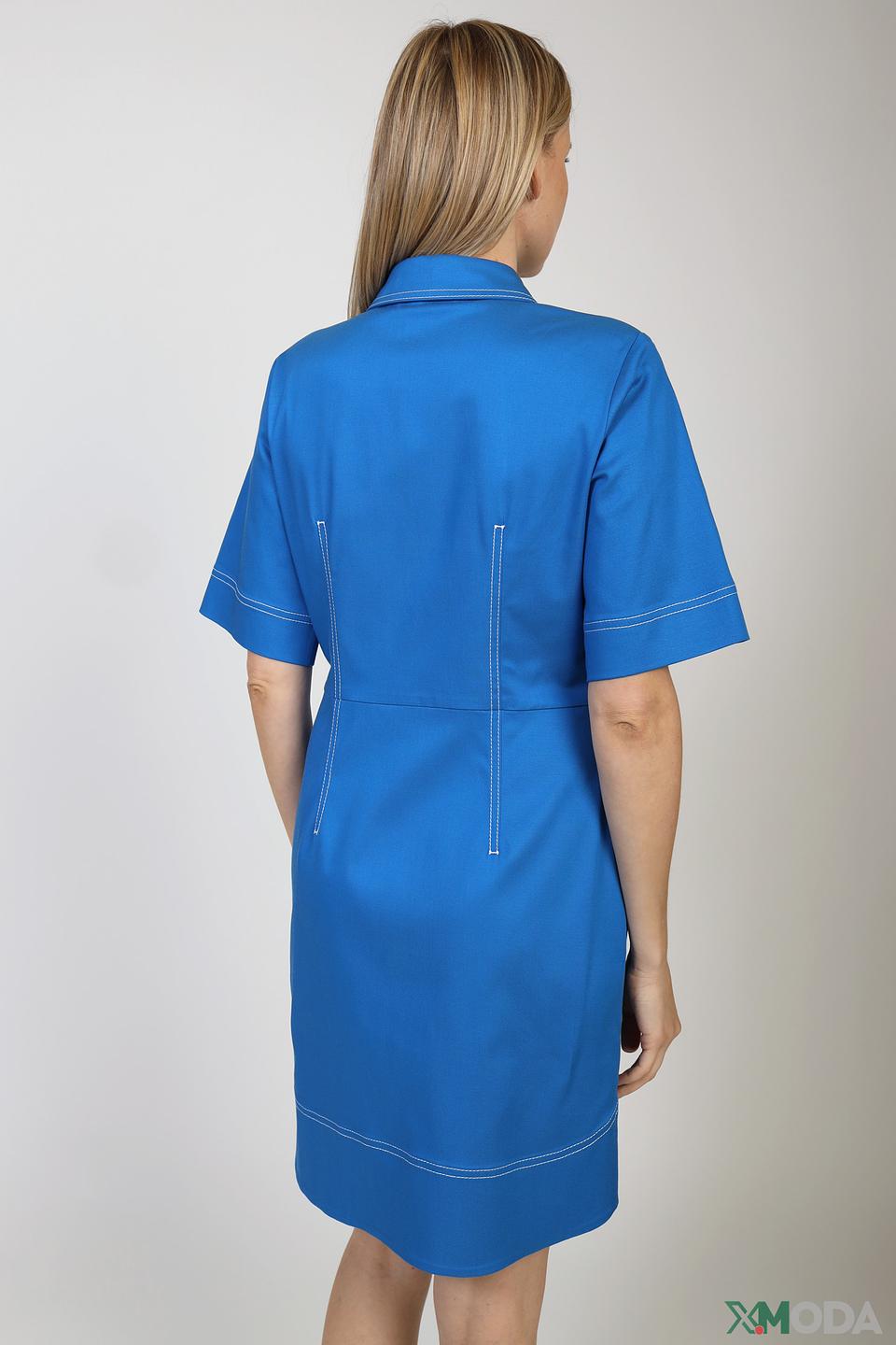 Платье рубашка Ice Play голубое