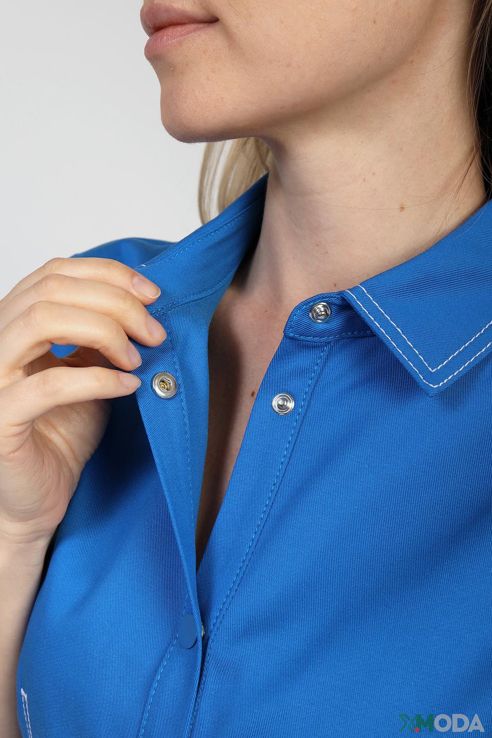 Платье рубашка Ice Play голубое