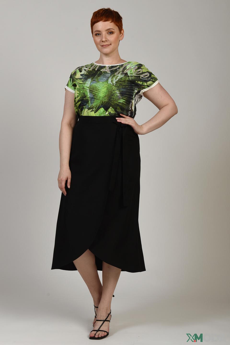 Юбка Samoon чёрная с запахом