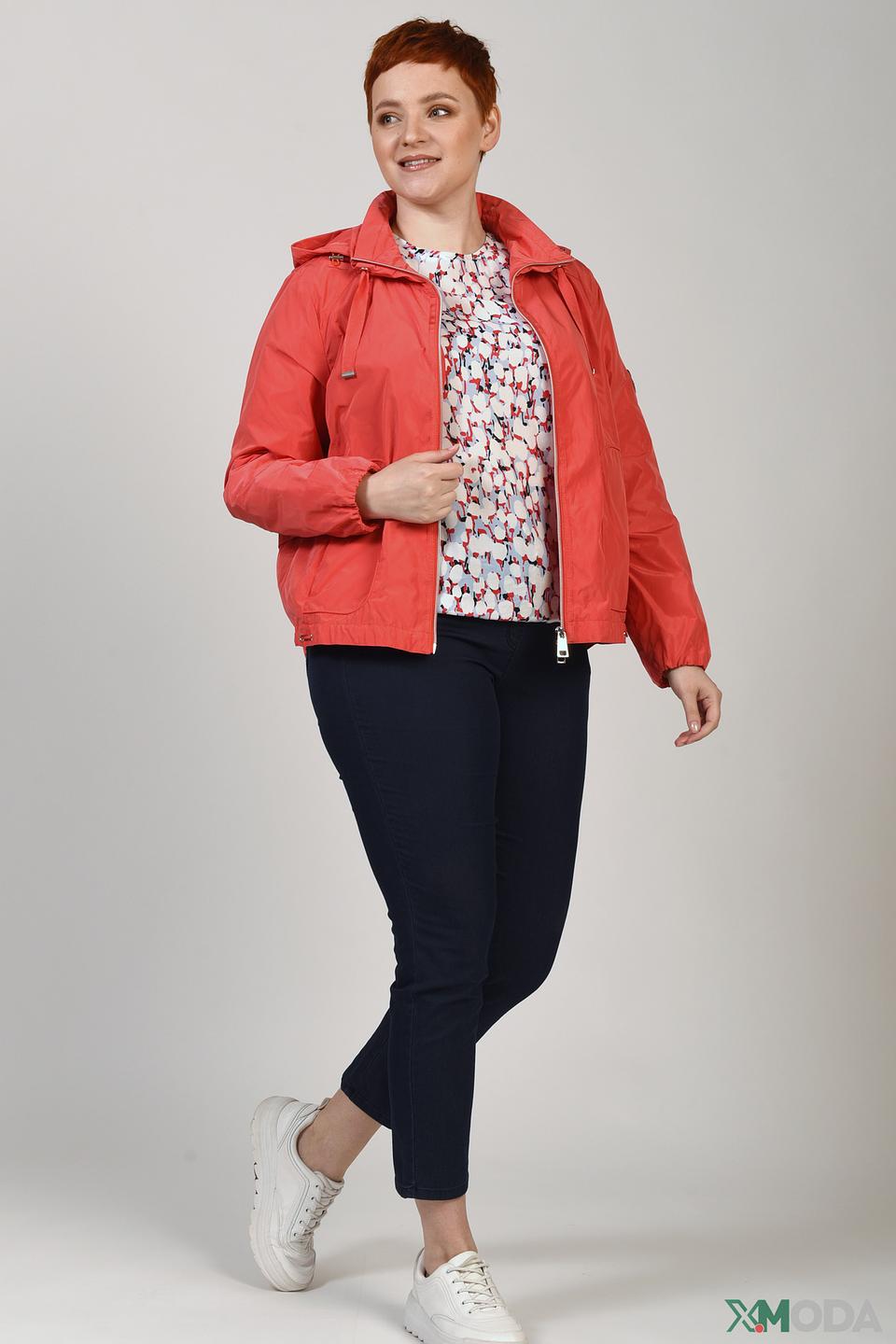 Куртка Lebek красного цвета с капюшоном