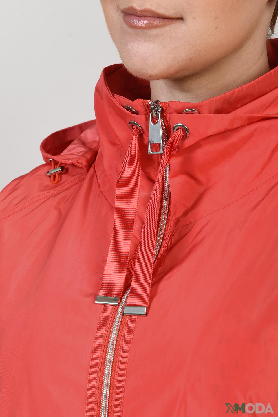 Куртка Lebek красного цвета с капюшоном