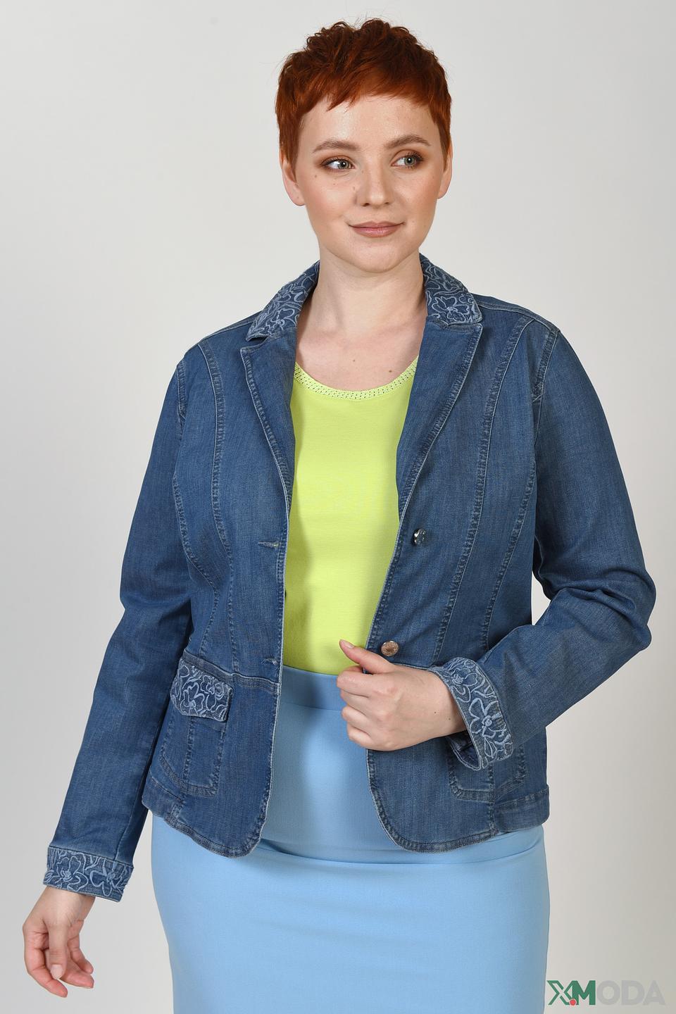 Жакет Basler джинсовый с вышивкой