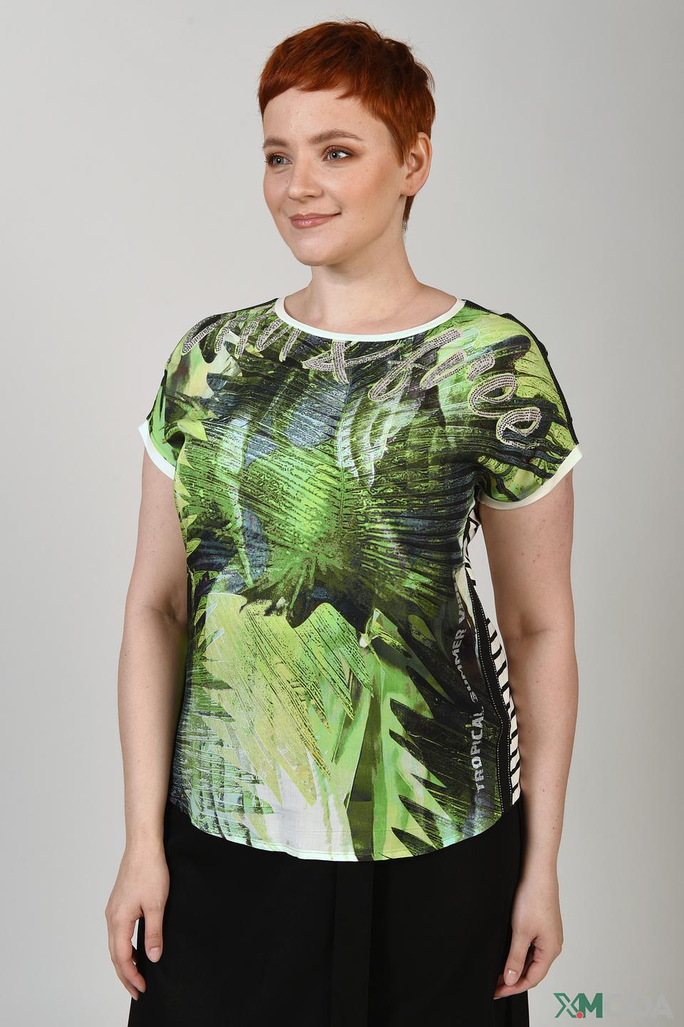 Футболка Via Appia с тропическим принтом