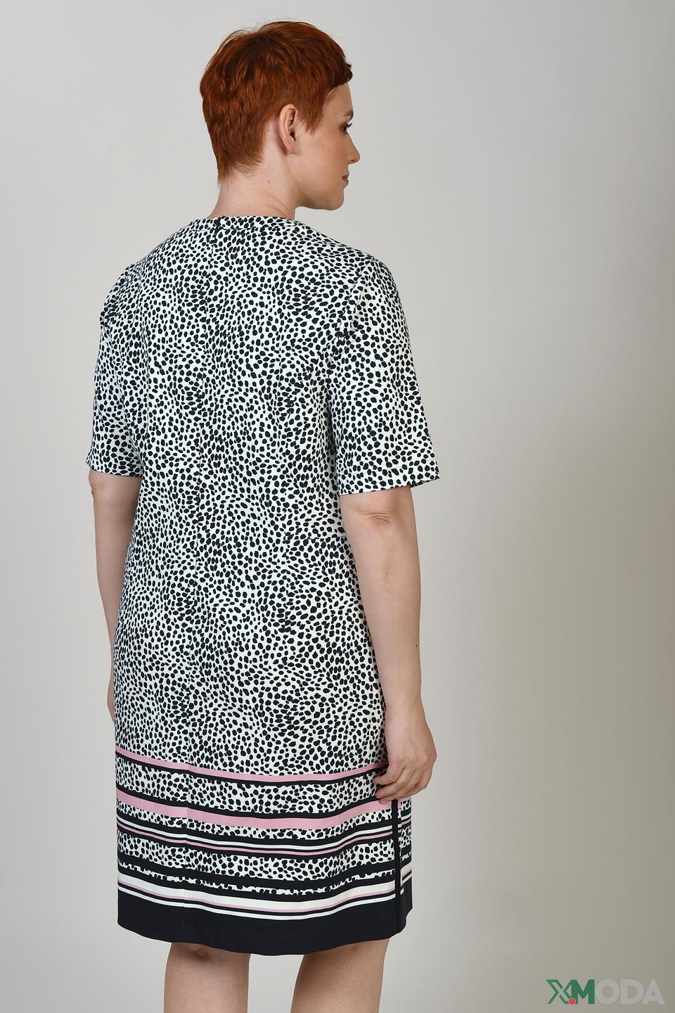 Платье Frank Walder с принтом и полосками