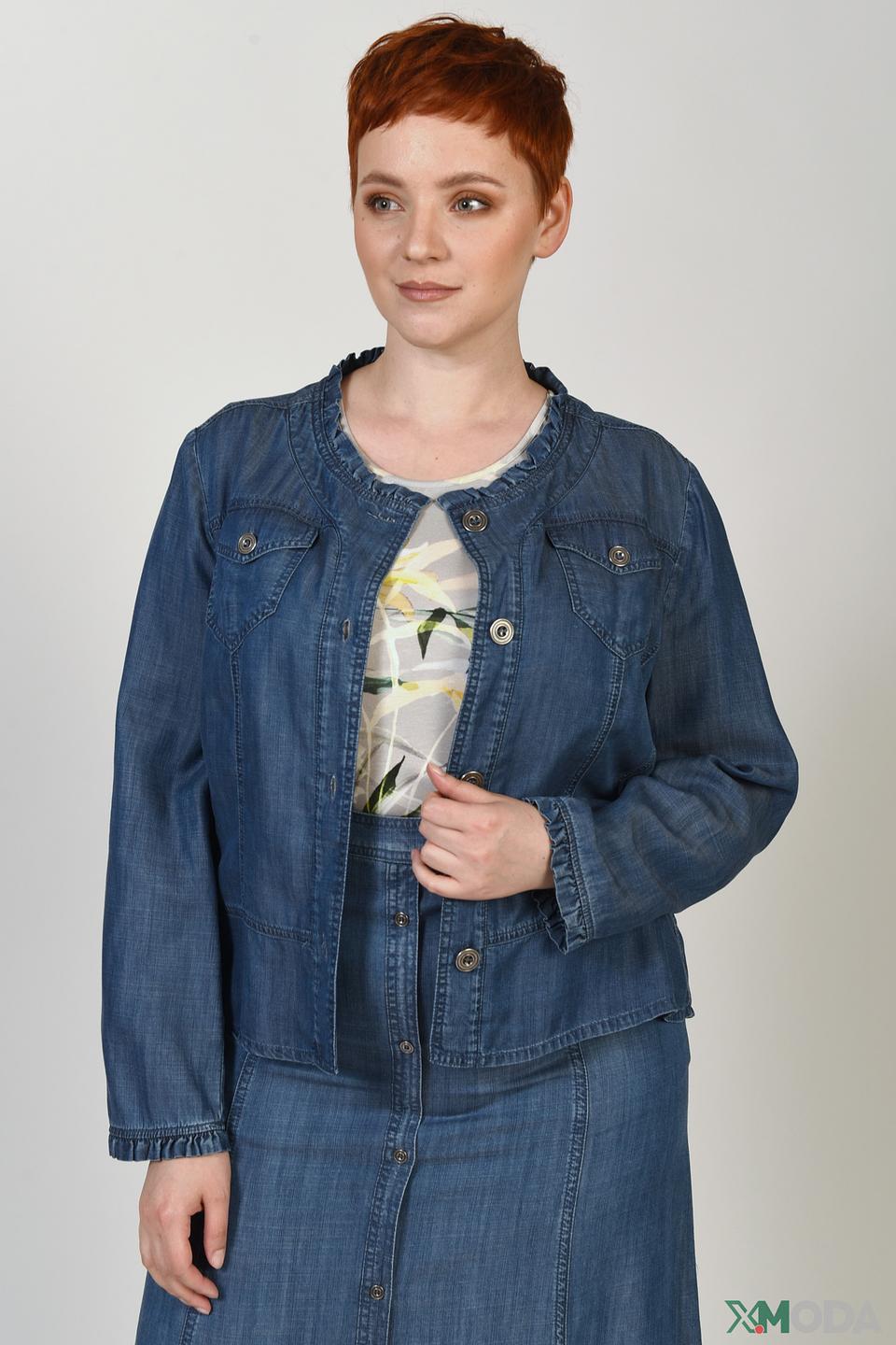 Жакет Lebek джинсовый синий