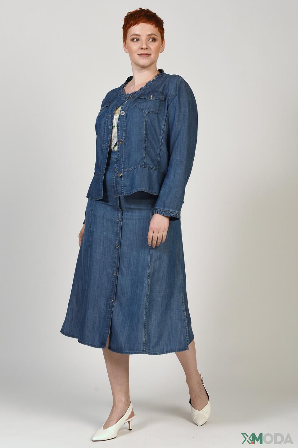 Жакет Lebek джинсовый синий