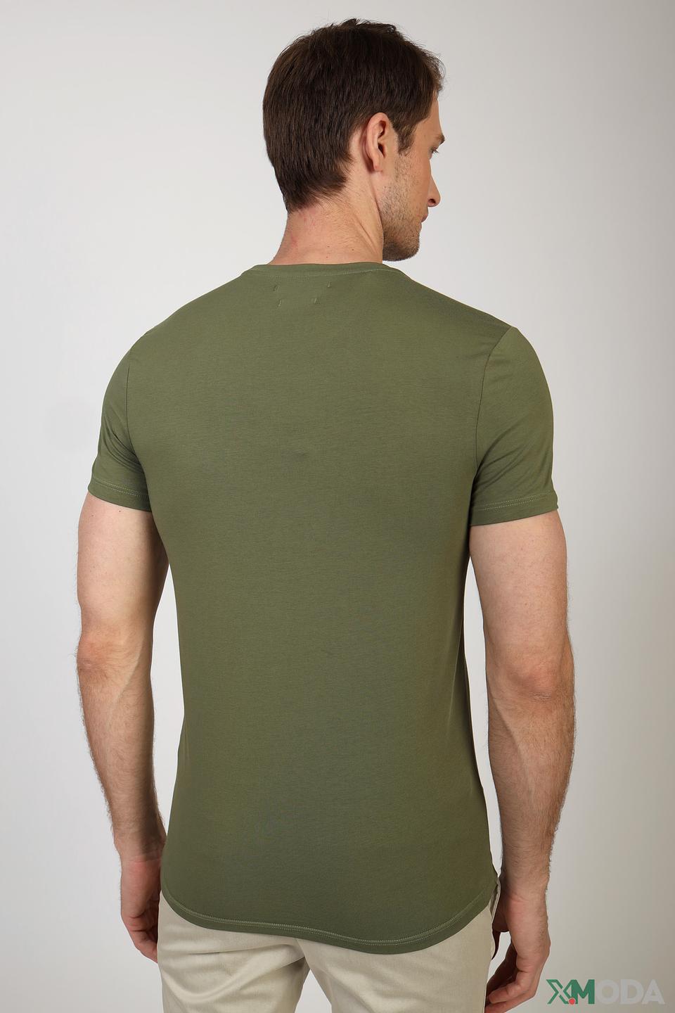 Футболка Gaudi Jeans хаки с принтом