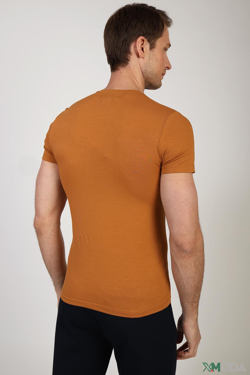 Футболка Gaudi Jeans с принтом коричневая