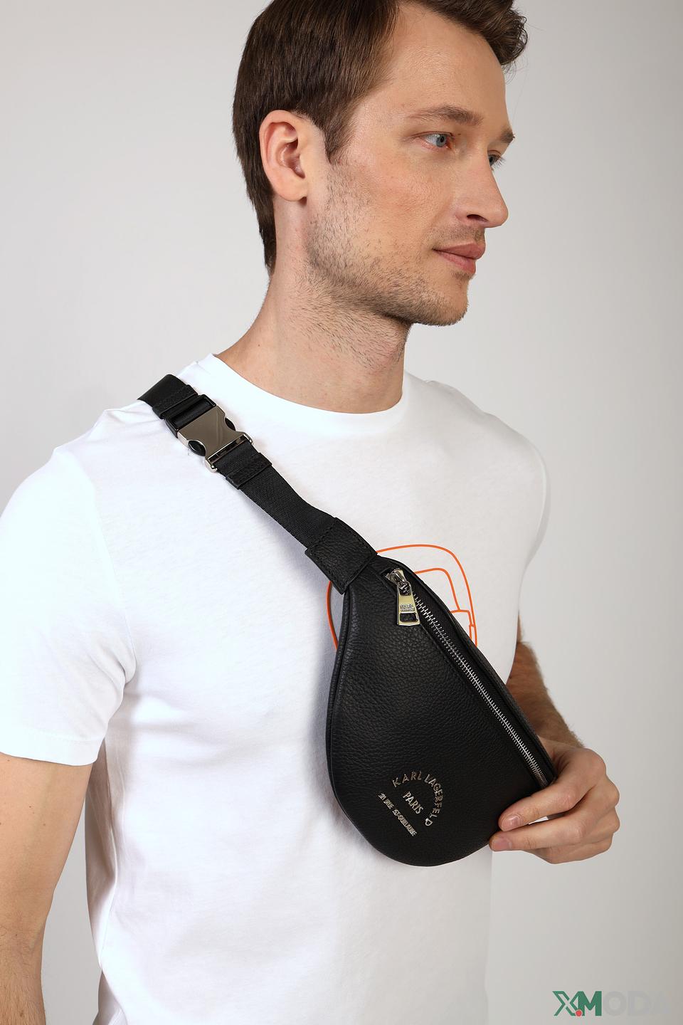 Сумка поясная Karl Lagerfeld чёрная