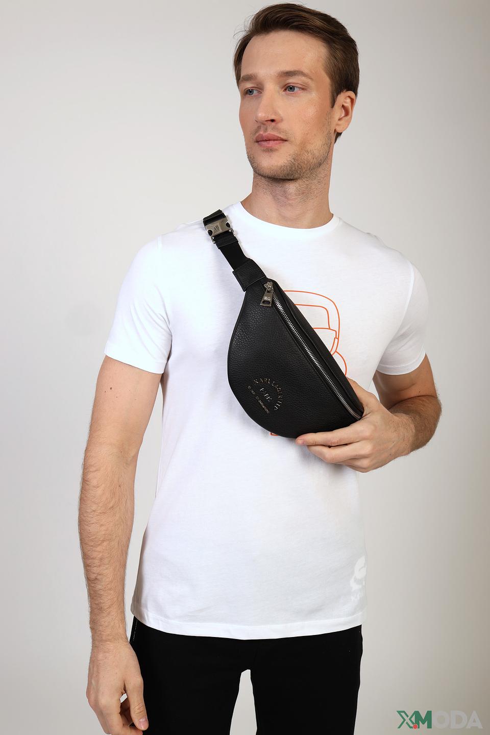 Сумка поясная Karl Lagerfeld чёрная