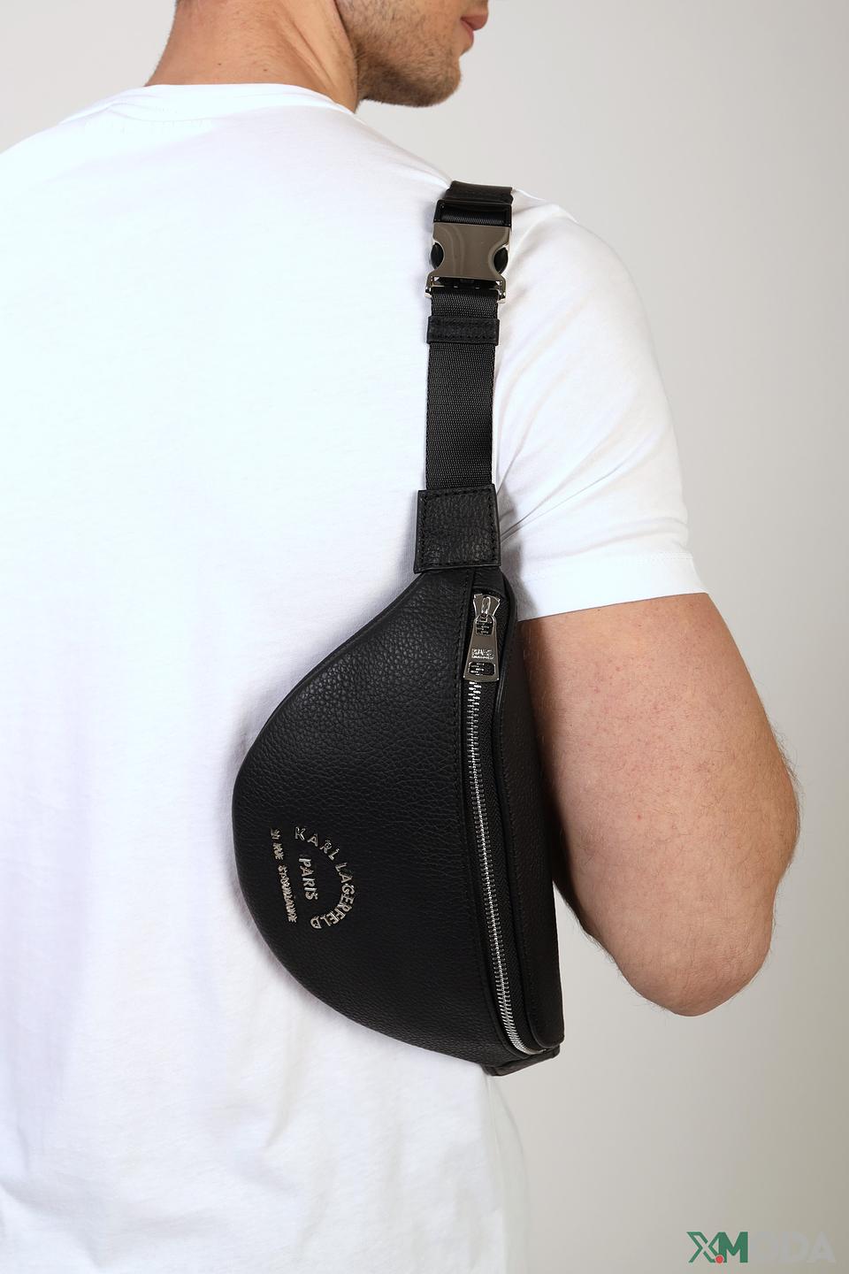 Сумка поясная Karl Lagerfeld чёрная