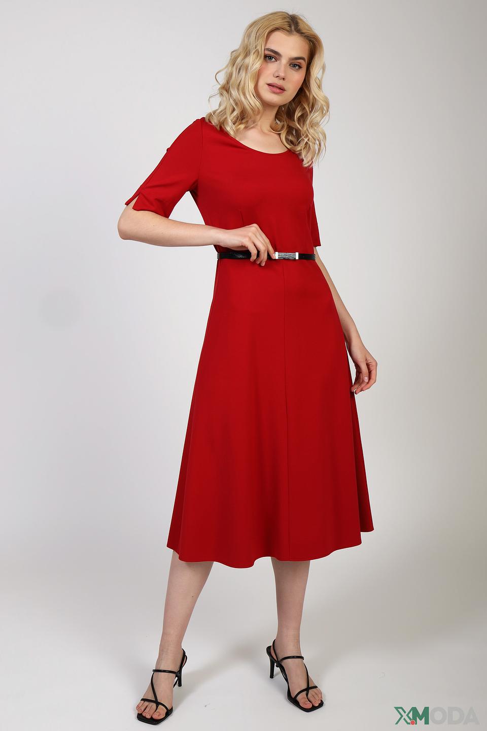 Платье Penny Black красное с поясом