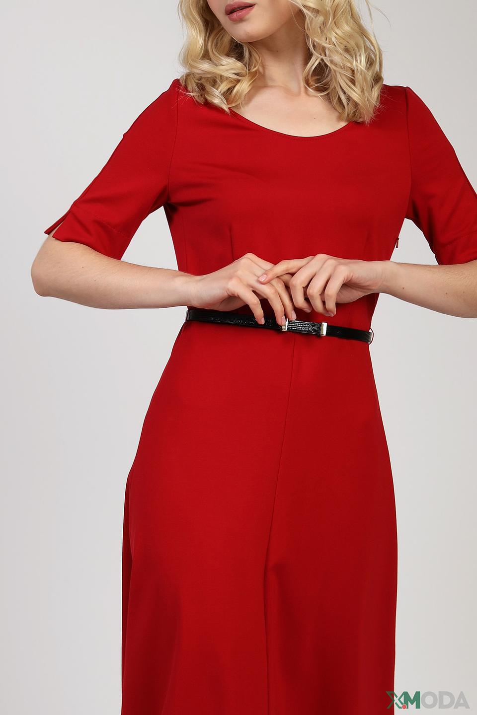 Платье Penny Black красное с поясом