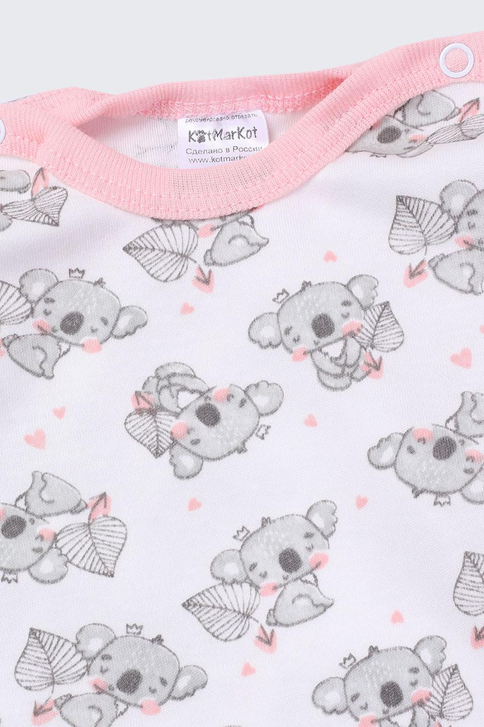 Боди КотМарКот с котятами розовый