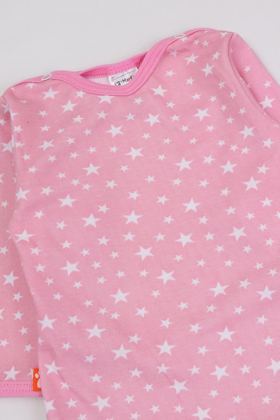 Боди КотМарКот звёзды розовый
