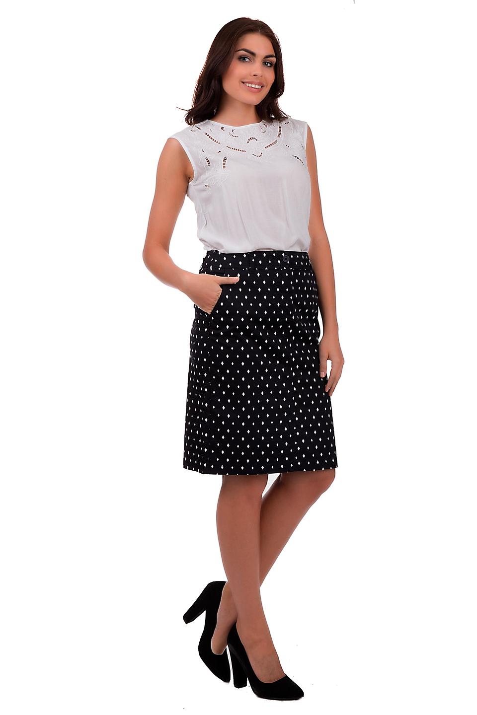 Юбка Gerry Weber в ромб чёрный