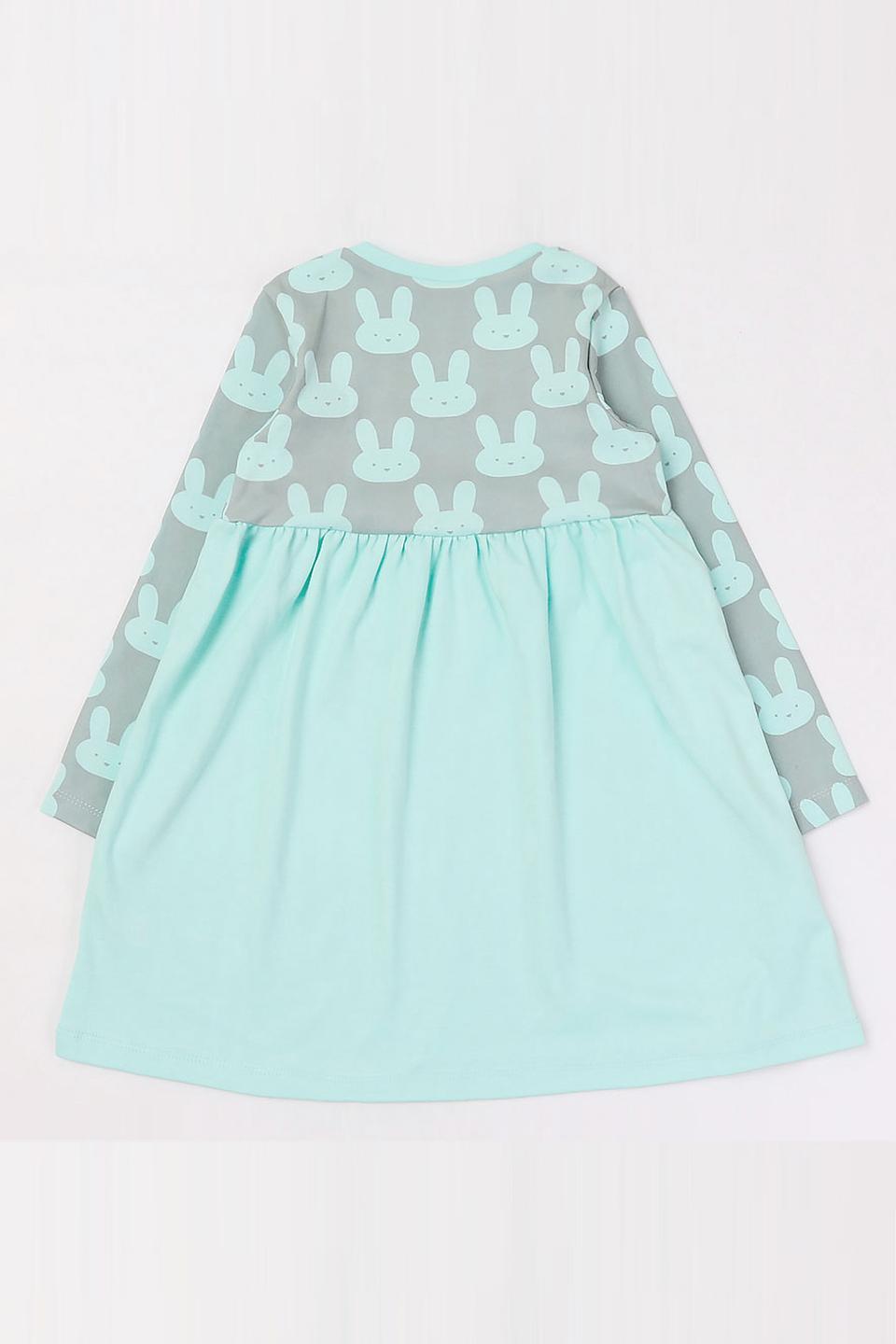Платье КотМарКот с зайчиками мятное