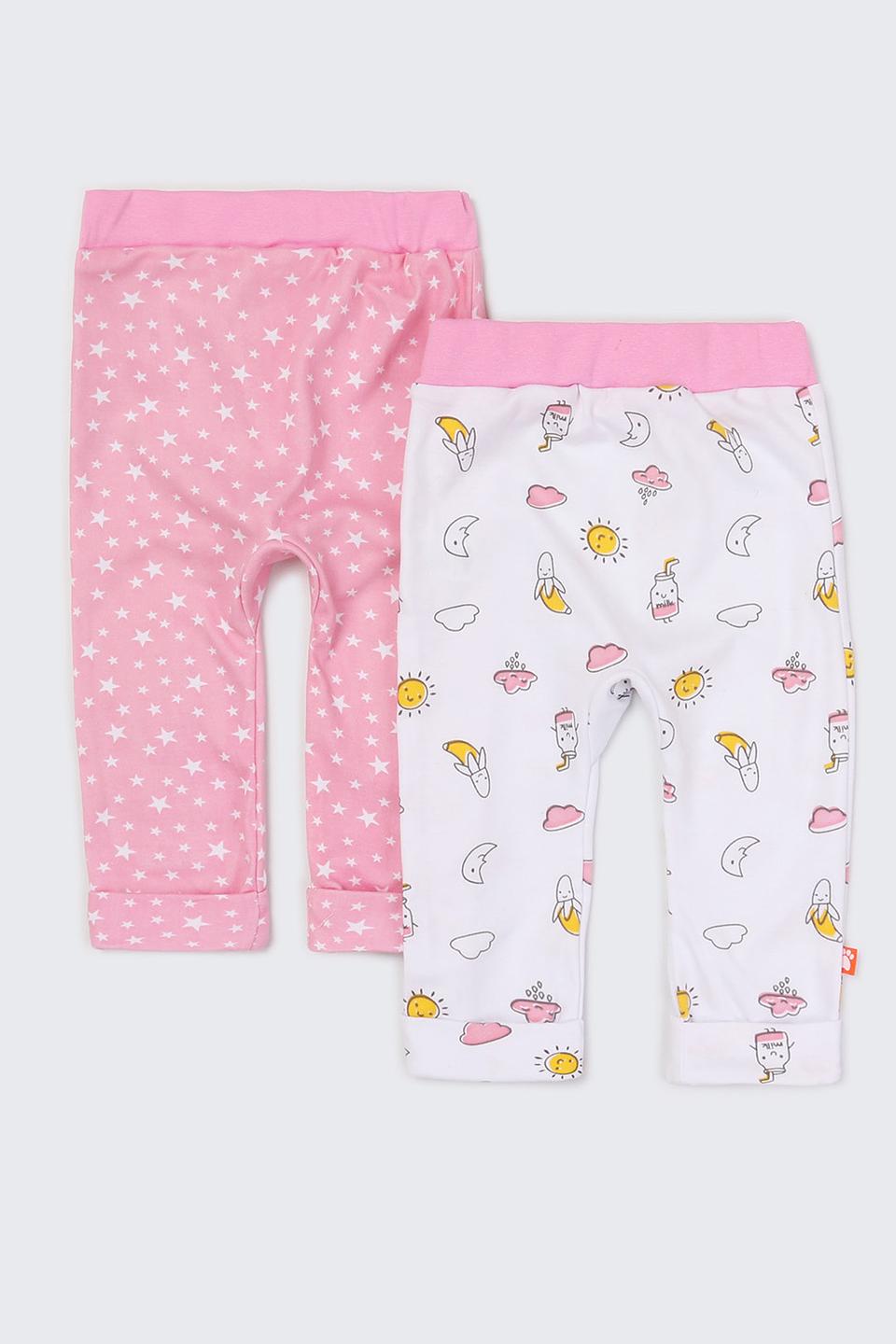 Брюки КотМарКот с принтом розовый