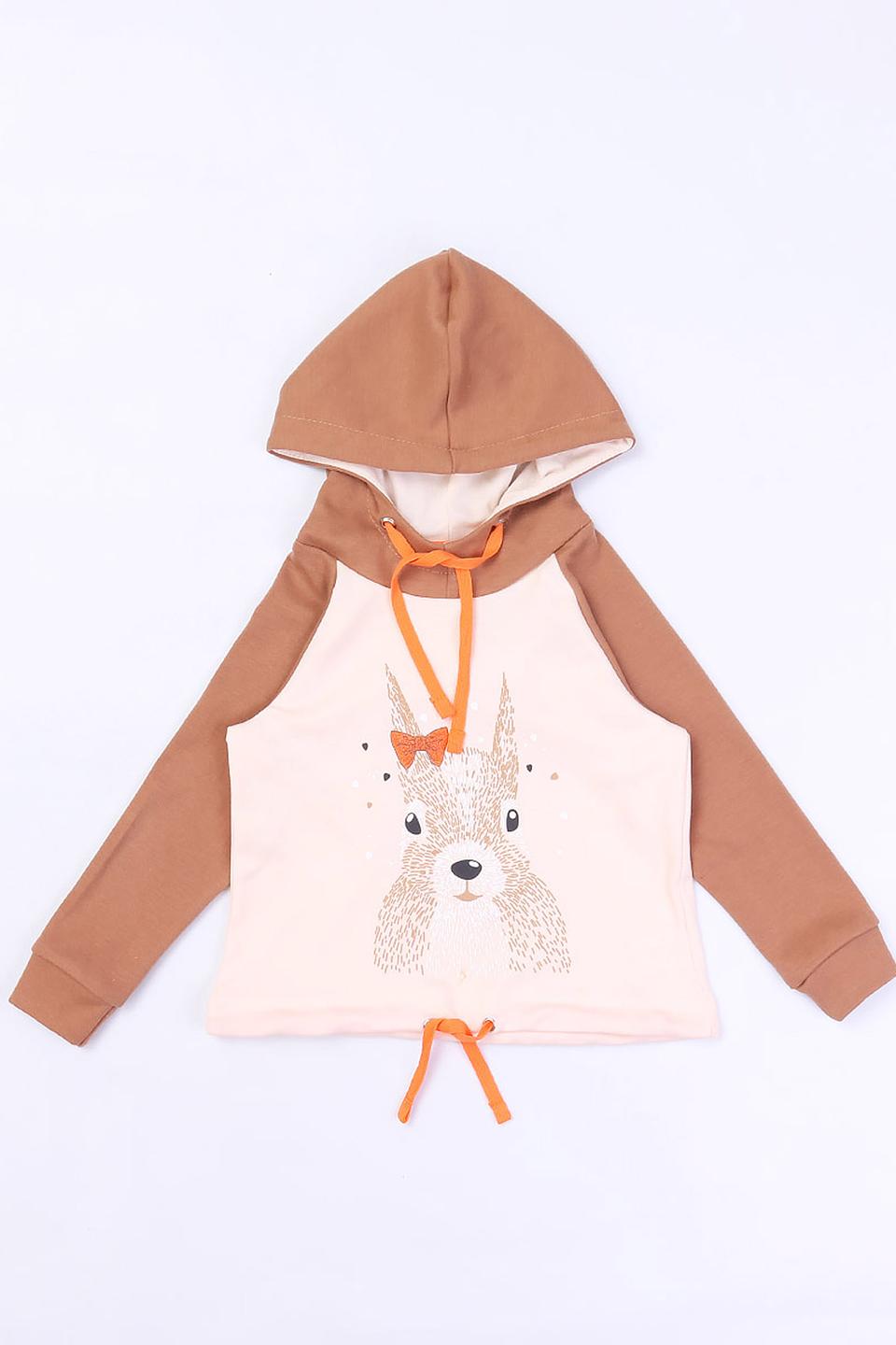 Джемпер КотМарКот girl с оленем бежевый