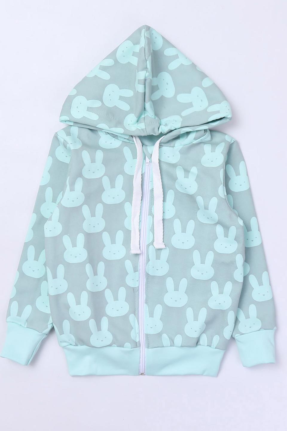 Кардиган КотМарКот с зайчиками мятный