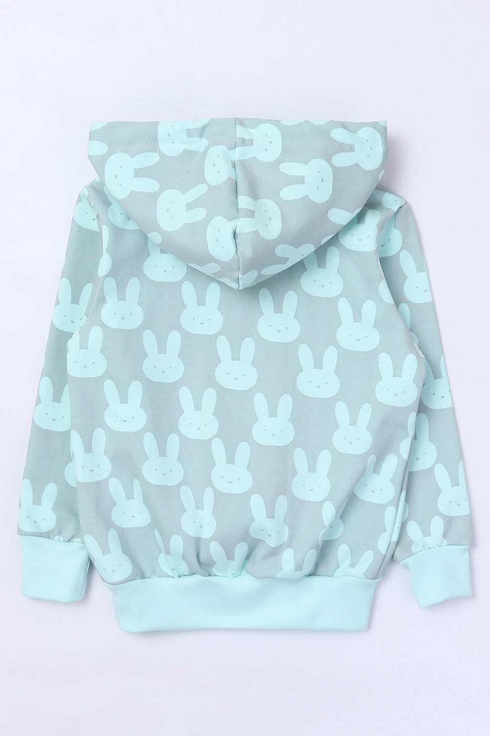 Кардиган КотМарКот с зайчиками мятный