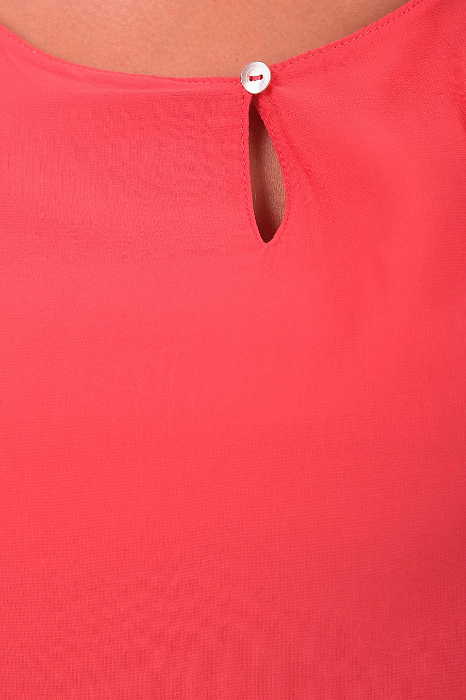 Блуза Tom Tailor коралловая с рукавами-воланами