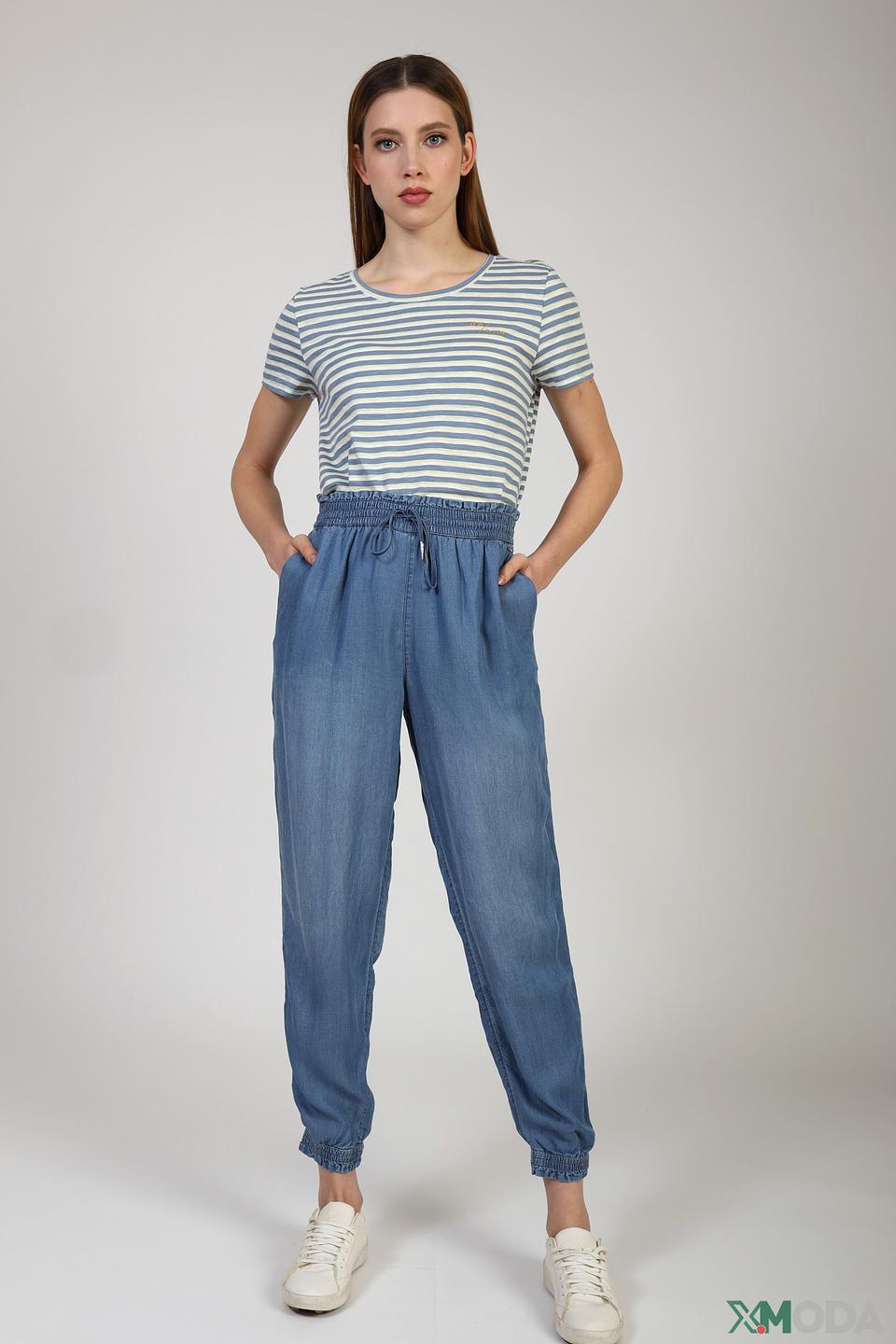 Брюки Tom Tailor джоггеры голубые