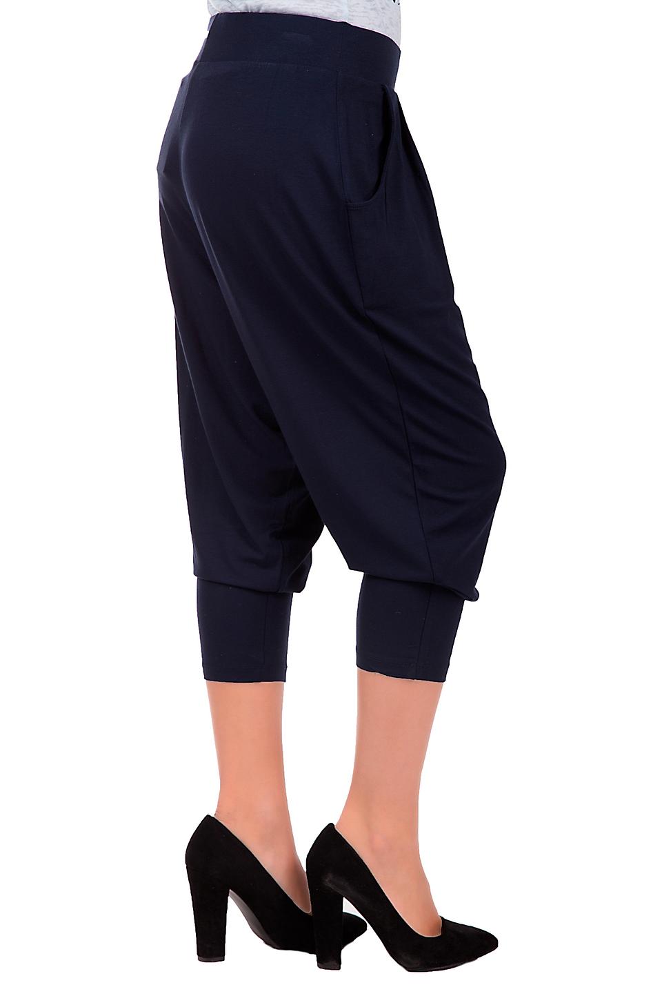 Брюки палаццо Via Appia тёмно-синие