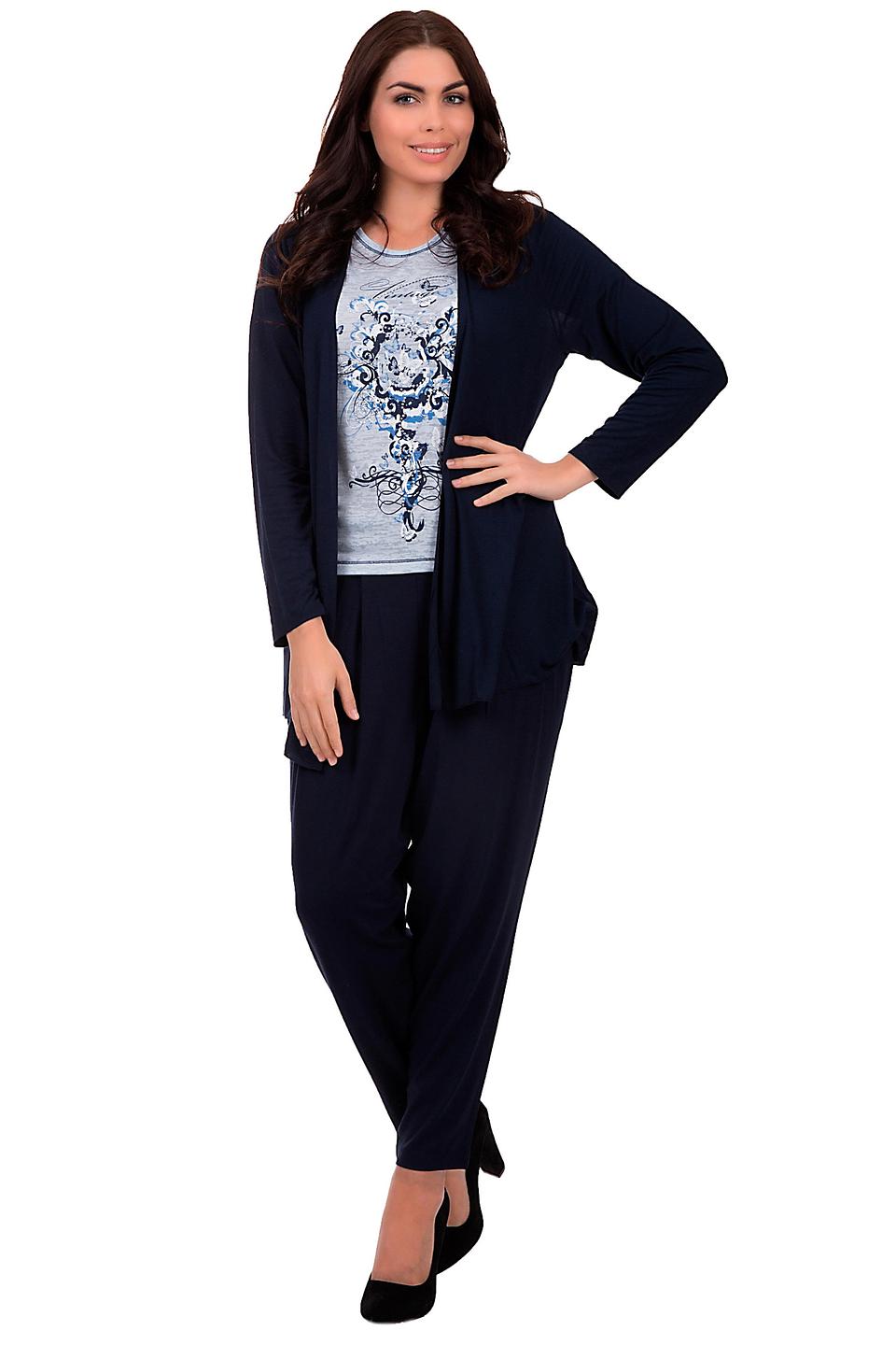 Брюки палаццо Via Appia тёмно-синие