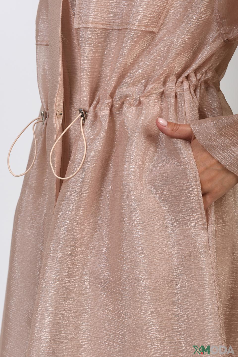 Пальто Emporio Armani бледно-розовое