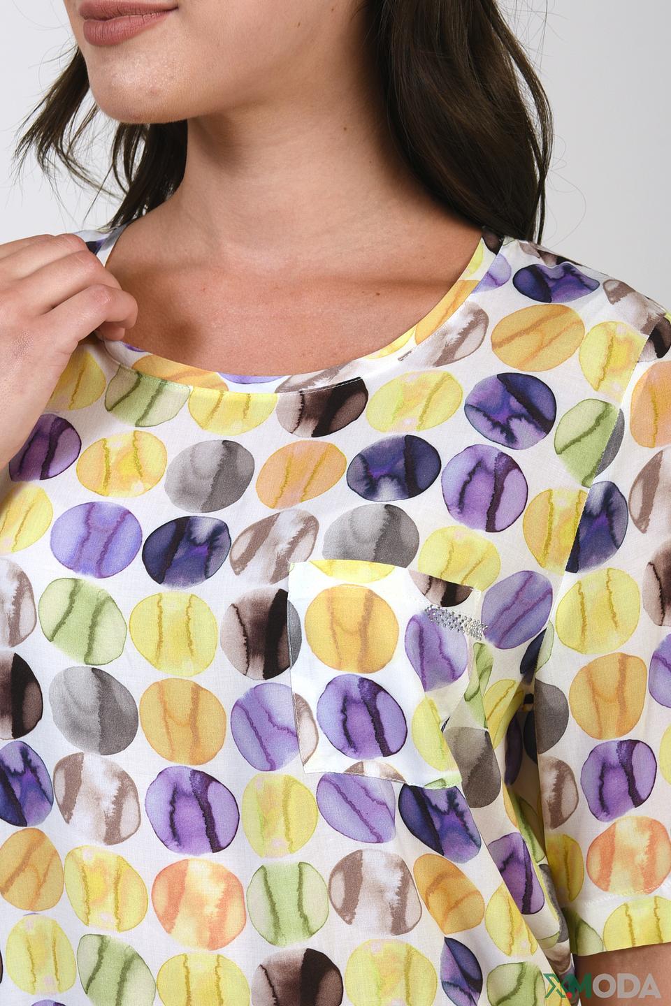 Футболка Erfo с принтом в горошек