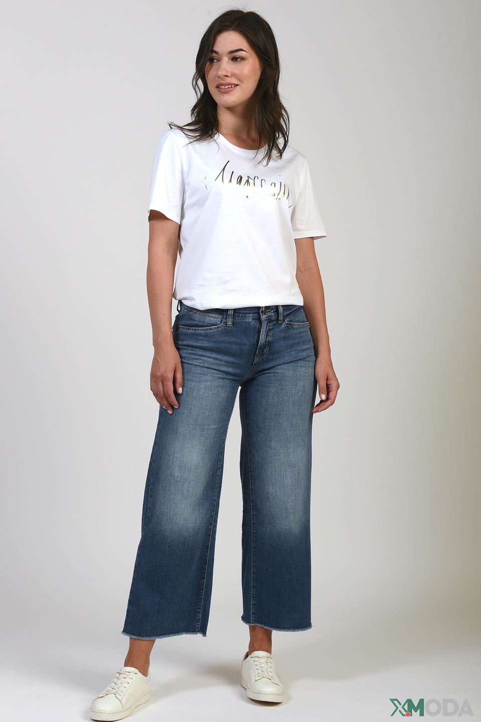 Джинсы Cambio клеш синие