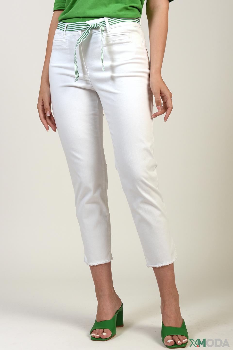 Капри Gerry Weber белые с поясом