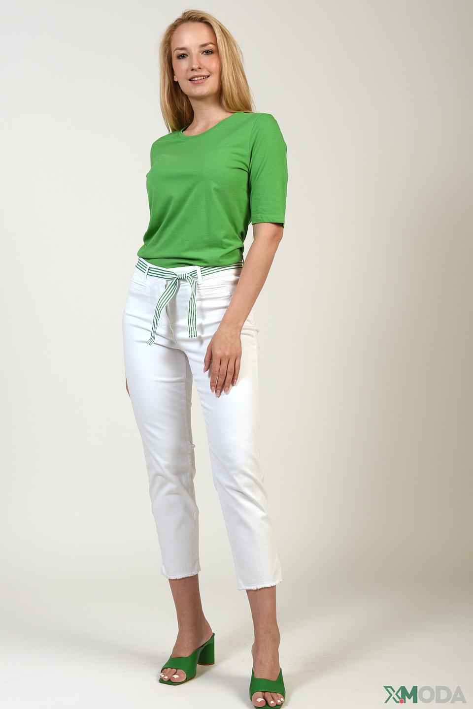 Капри Gerry Weber белые с поясом