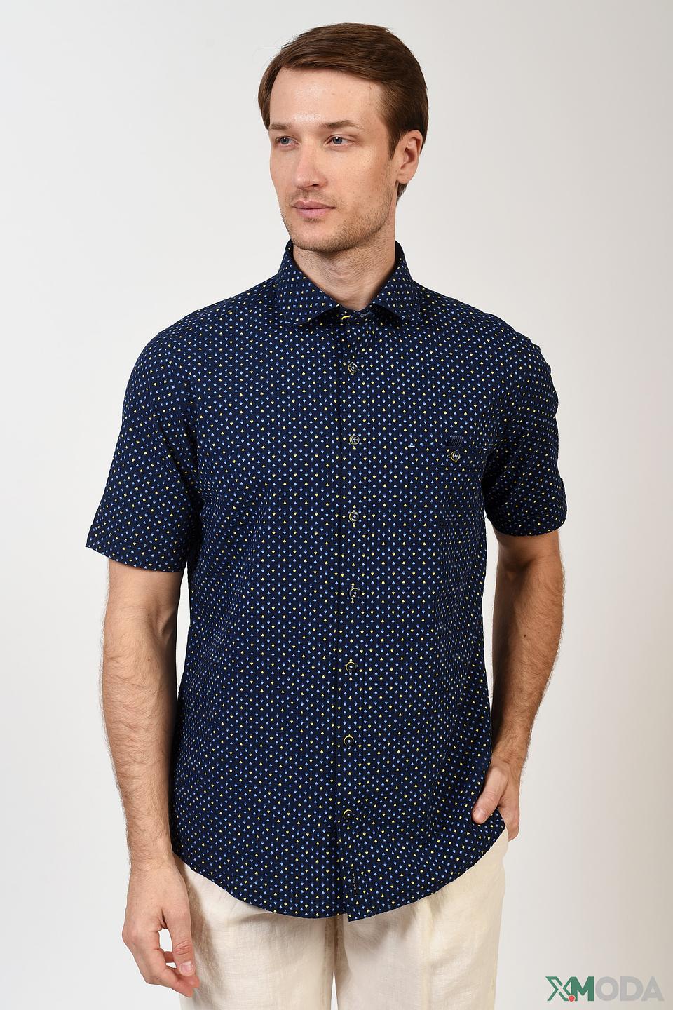 Рубашка кр Casa Moda в горошек