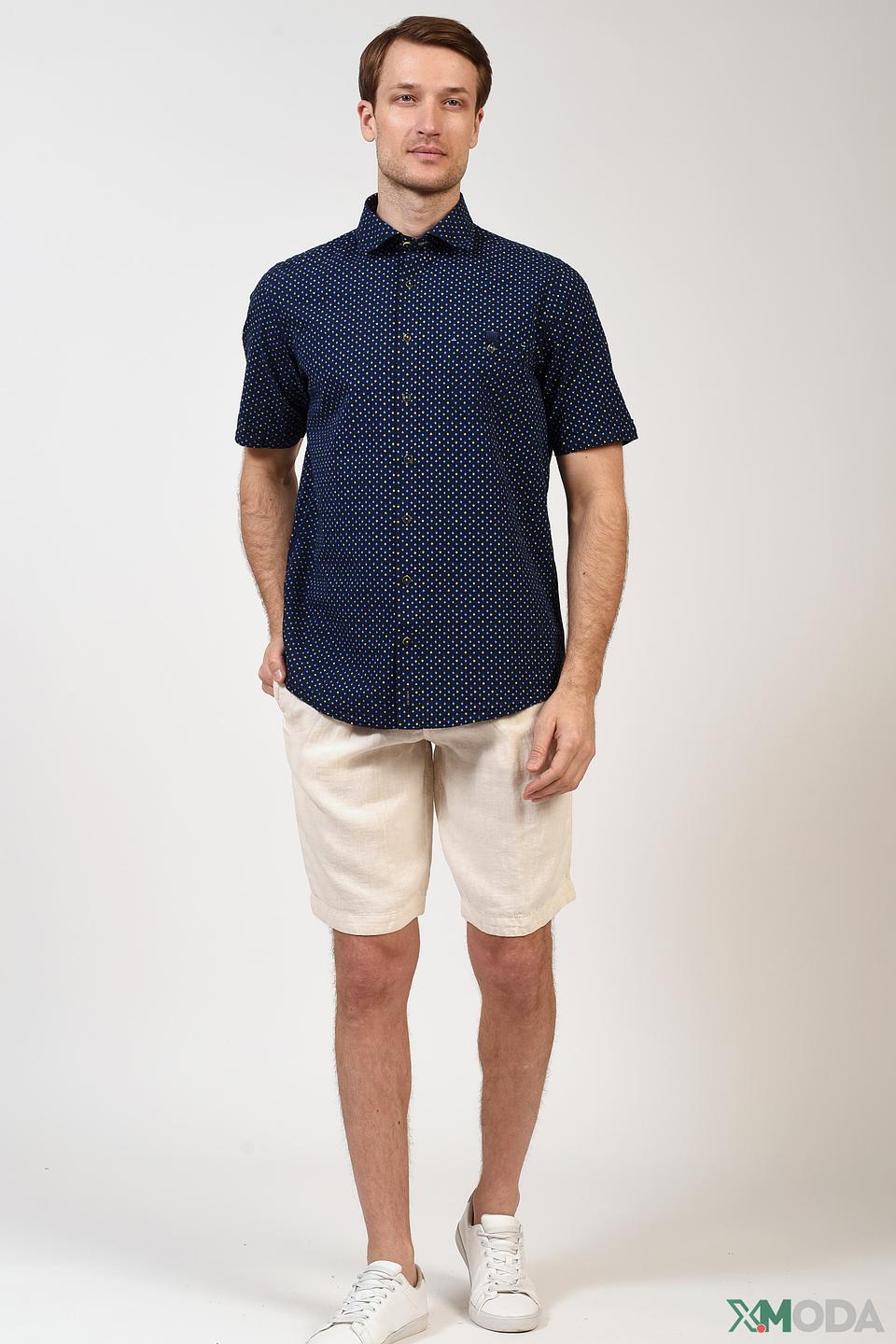 Рубашка кр Casa Moda в горошек