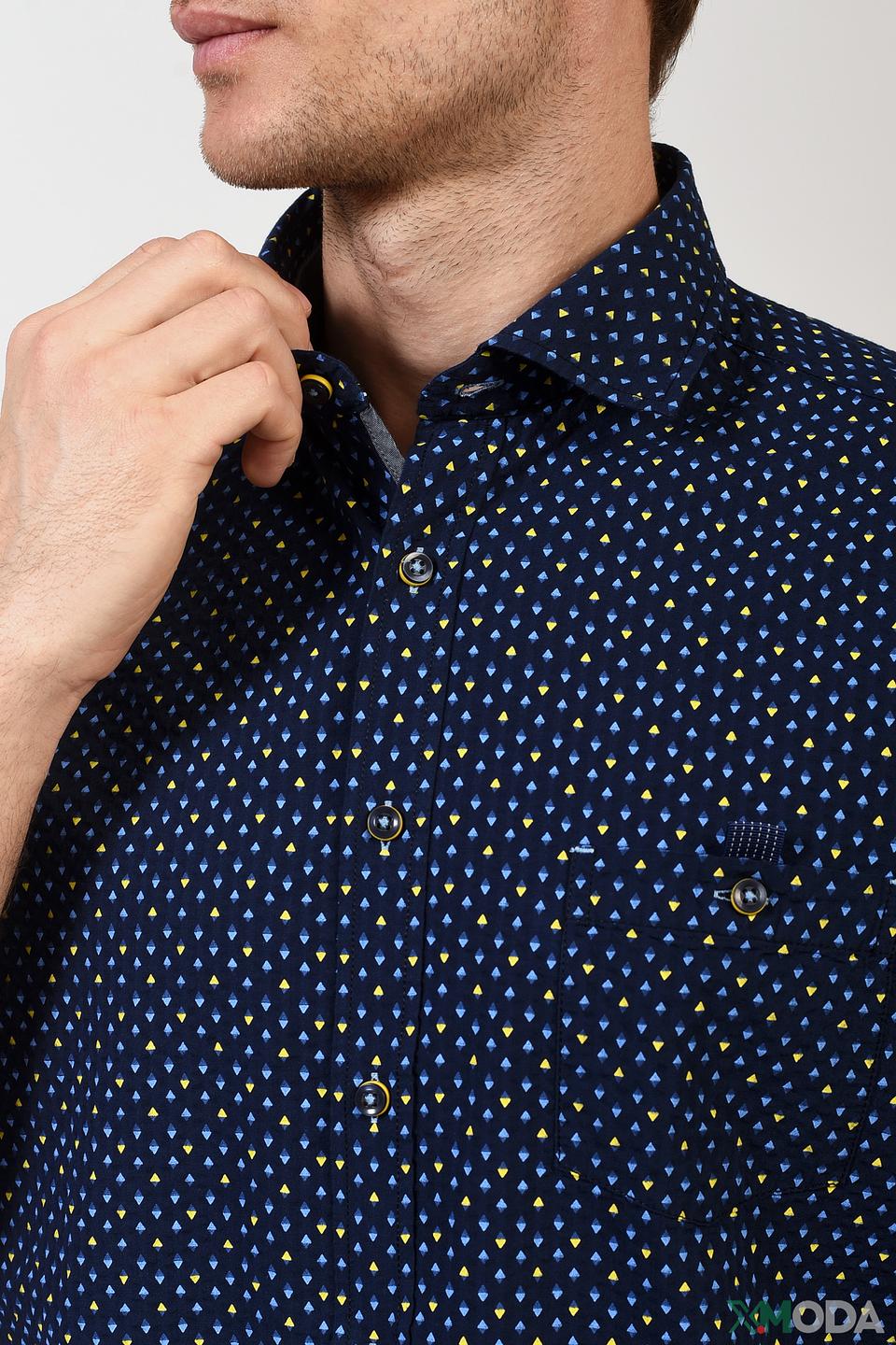 Рубашка кр Casa Moda в горошек