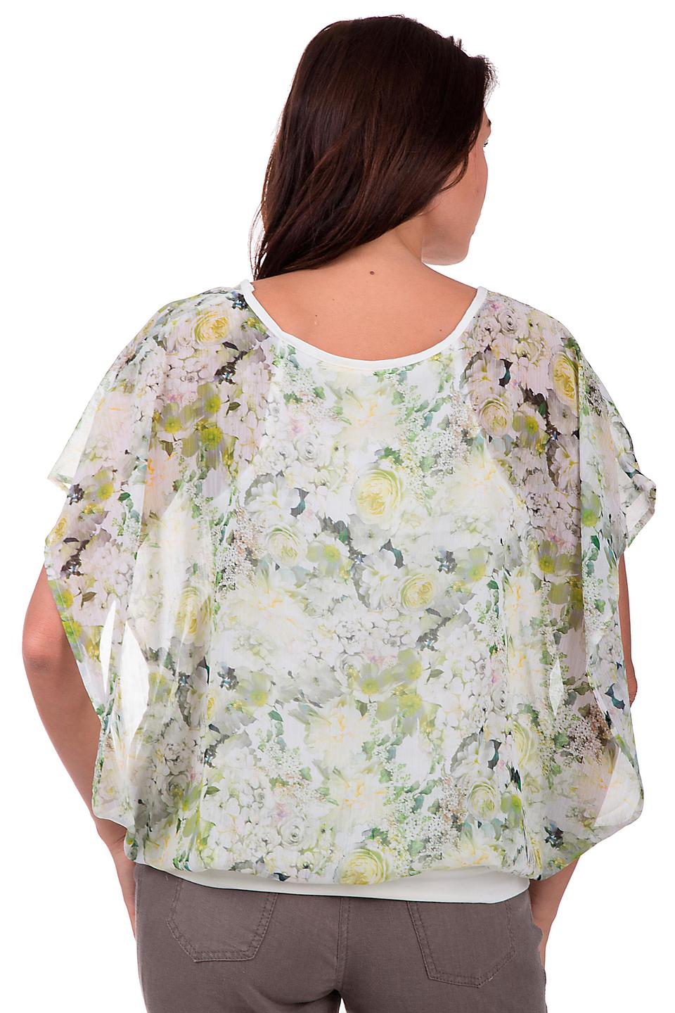 Блуза Steilmann с цветочным принтом, белая