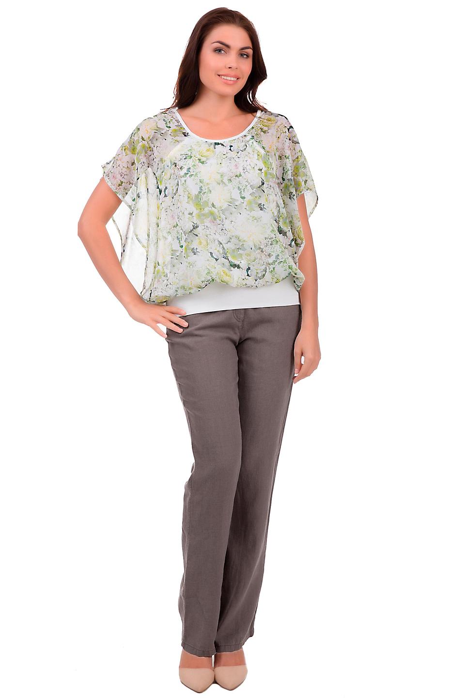 Блуза Steilmann с цветочным принтом, белая