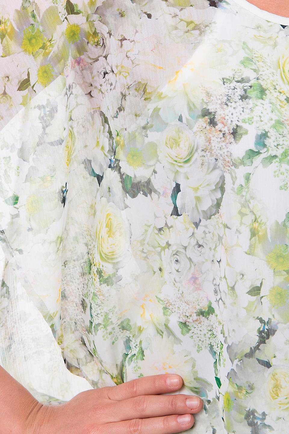 Блуза Steilmann с цветочным принтом, белая