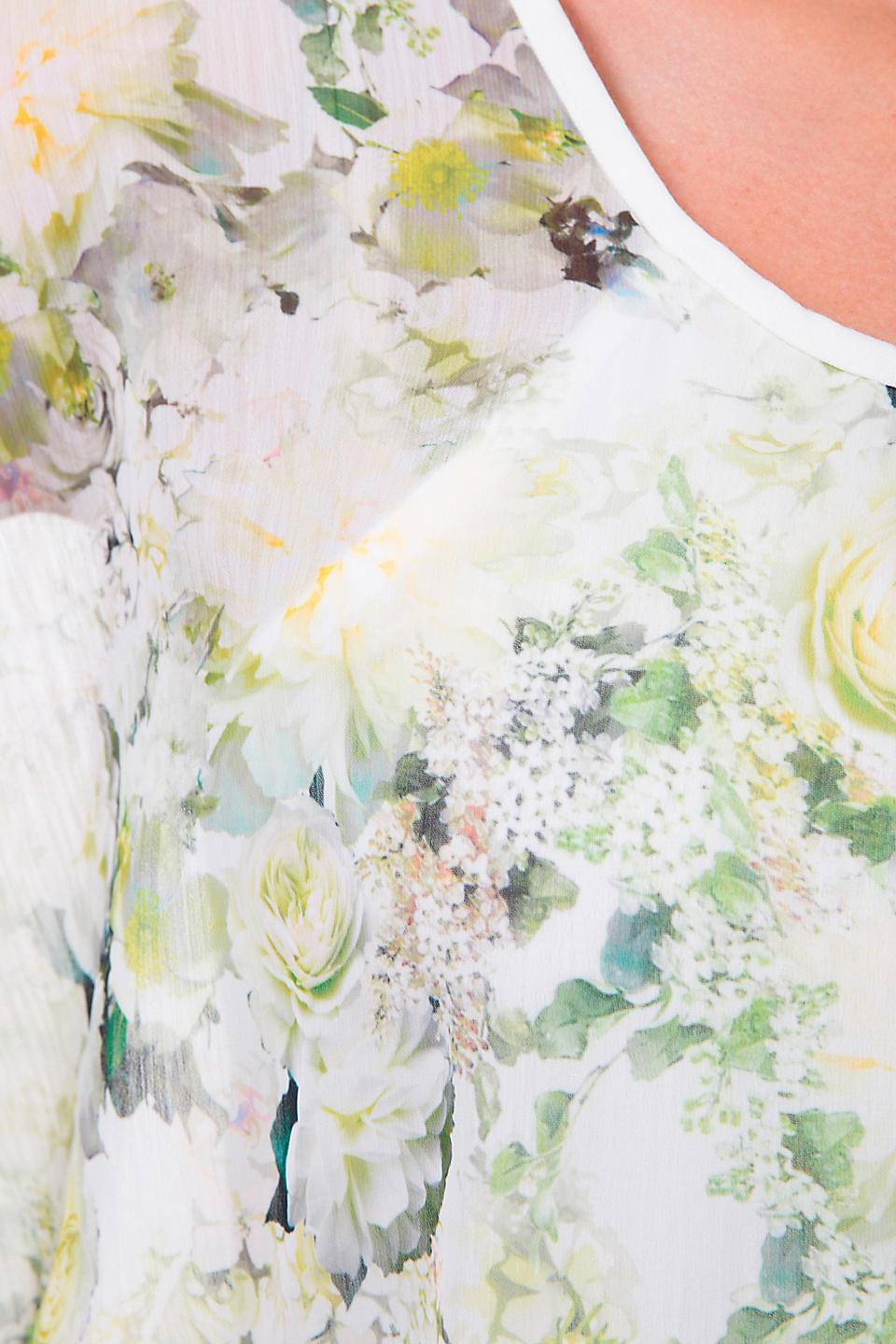 Блуза Steilmann с цветочным принтом, белая