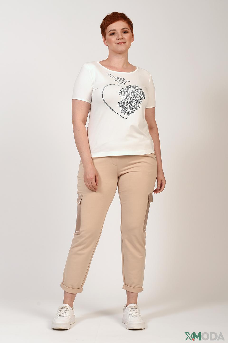 Брюки Samoon карго бежевые