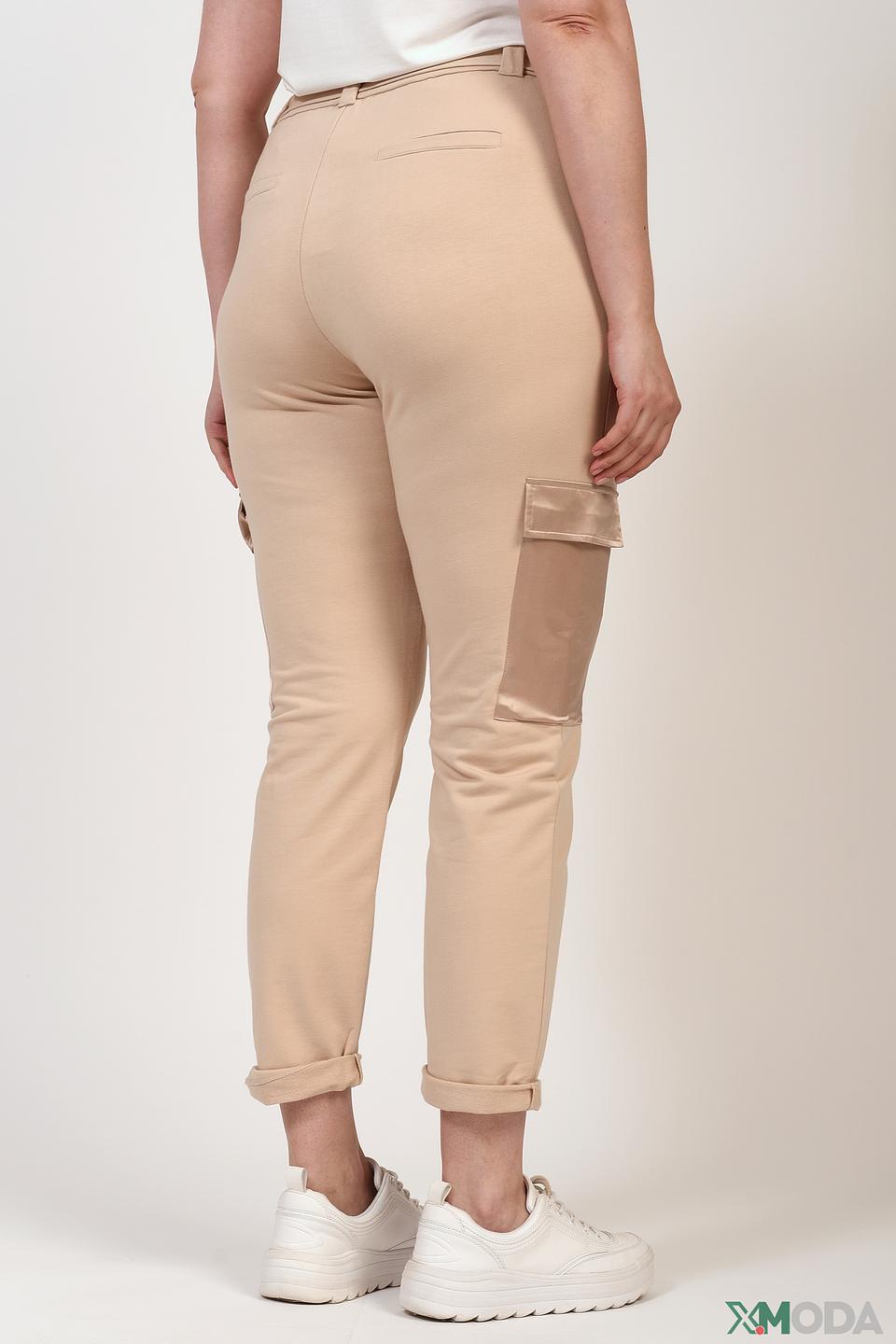 Брюки Samoon карго бежевые